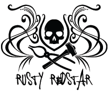 Rusty Redstar Sticker
