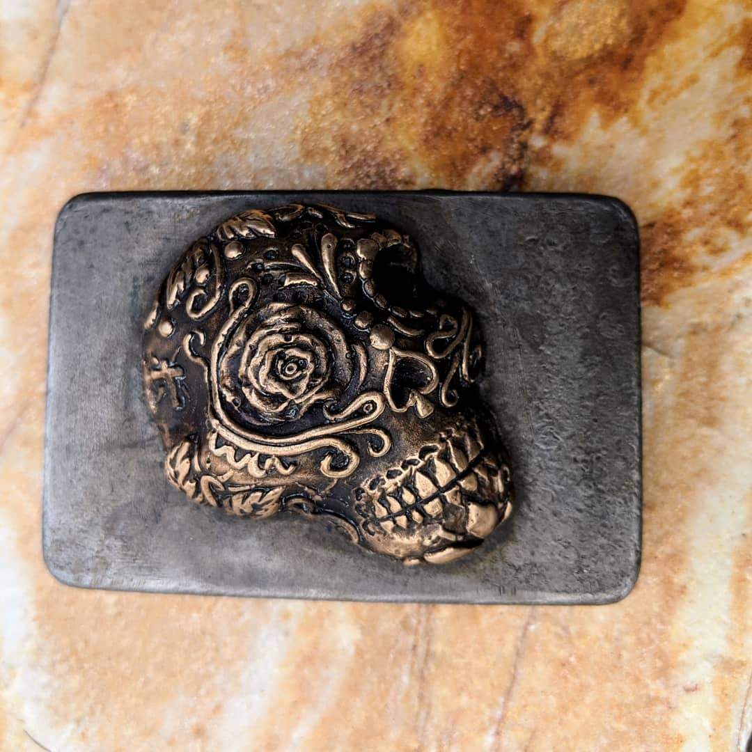 Sugar Skull on Steel