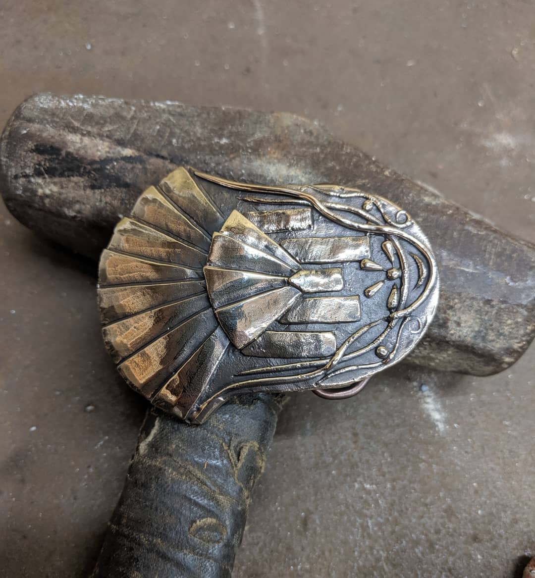 Art Deco Bronze Buckle