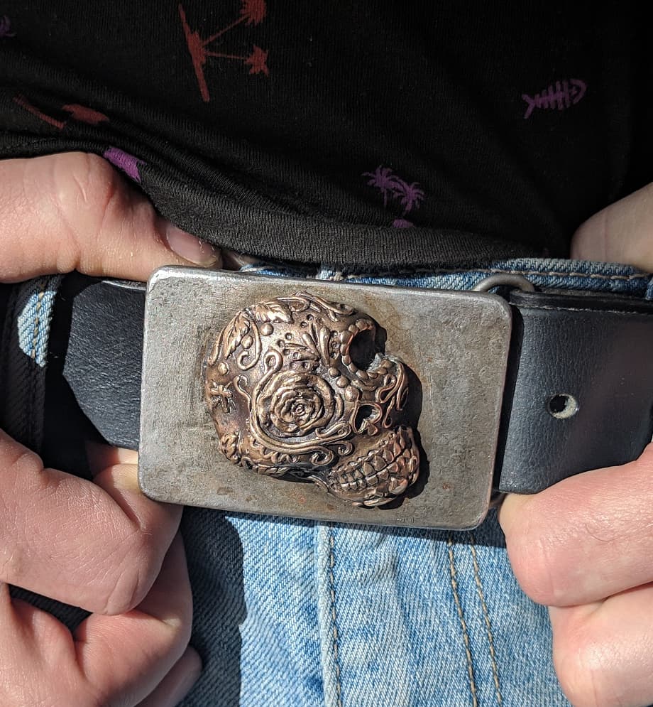 Sugar Skull on Steel