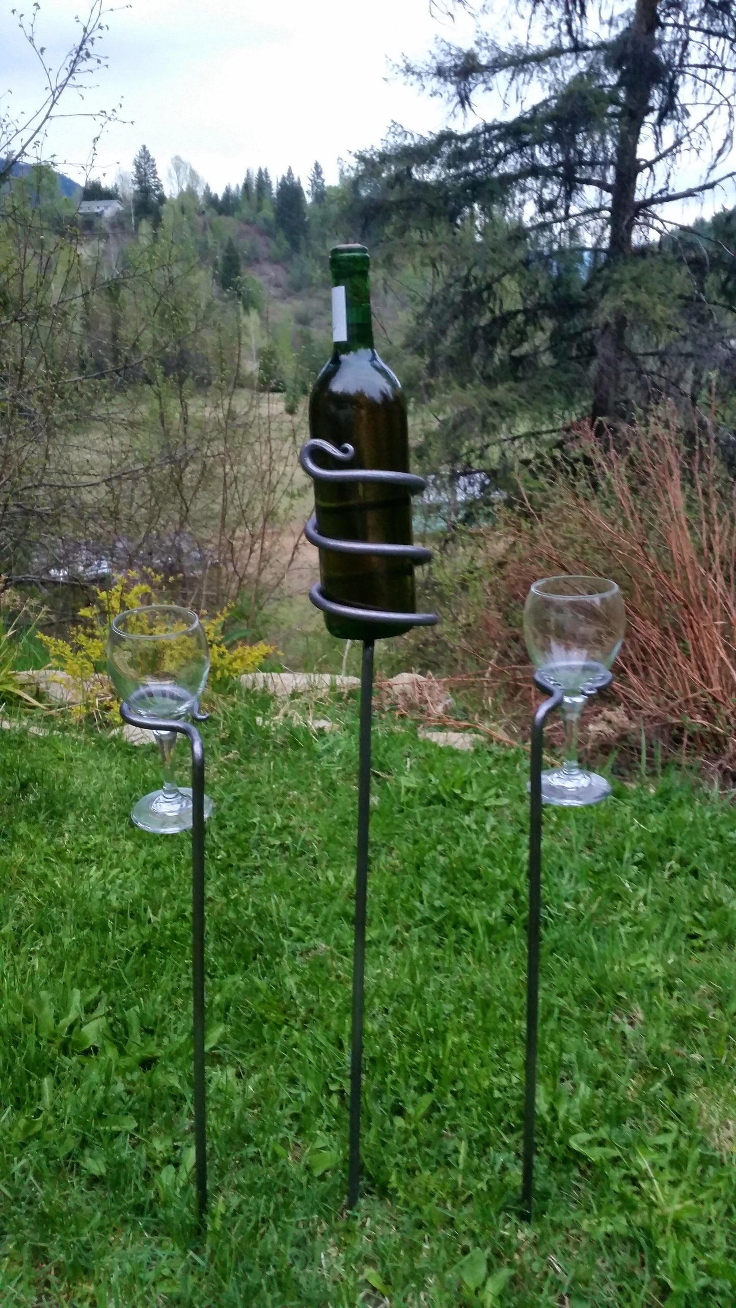 Garden Wine Stake Set